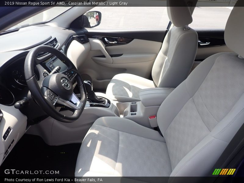 Caspian Blue Metallic / Light Gray 2019 Nissan Rogue Sport SV AWD