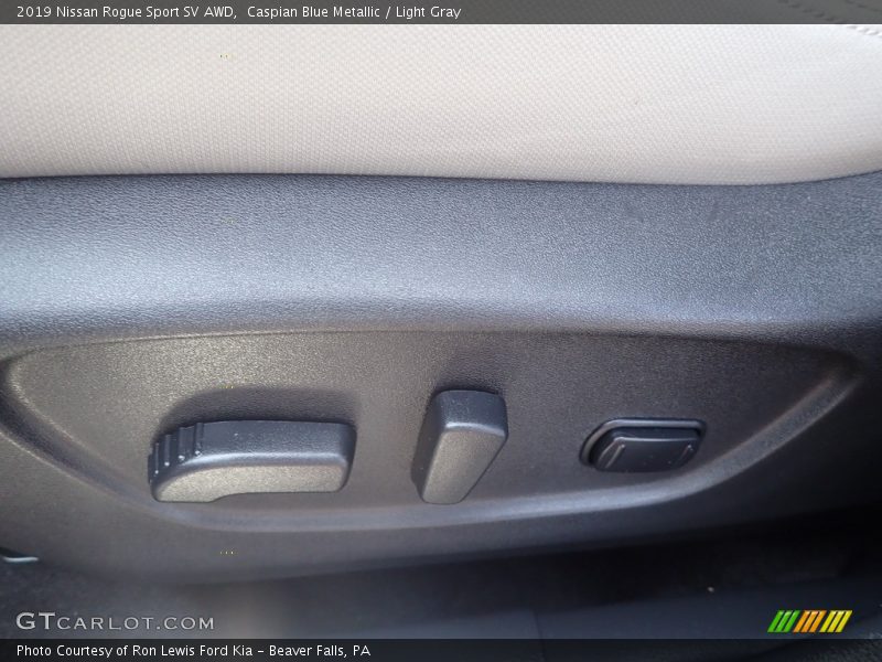 Caspian Blue Metallic / Light Gray 2019 Nissan Rogue Sport SV AWD