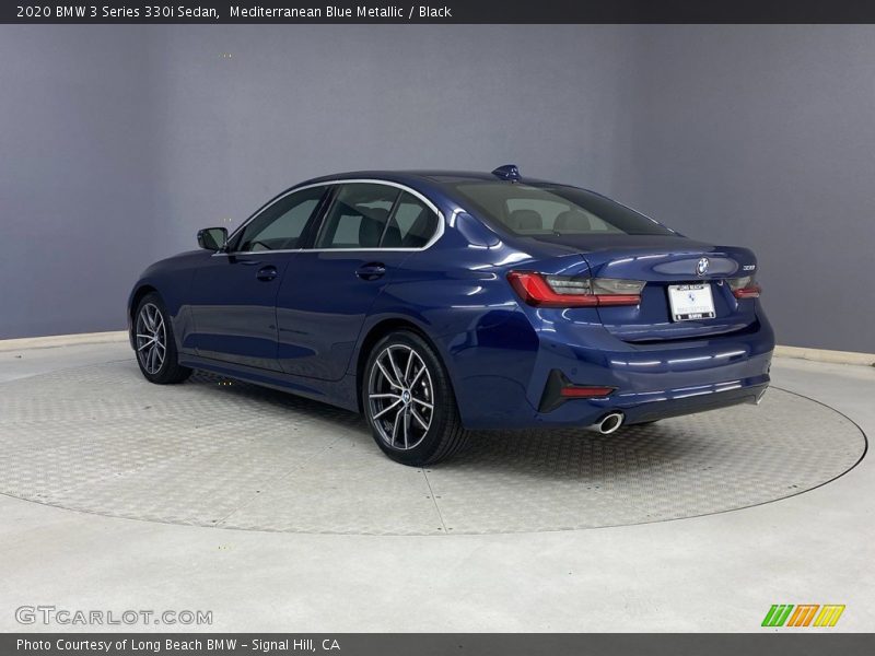 Mediterranean Blue Metallic / Black 2020 BMW 3 Series 330i Sedan