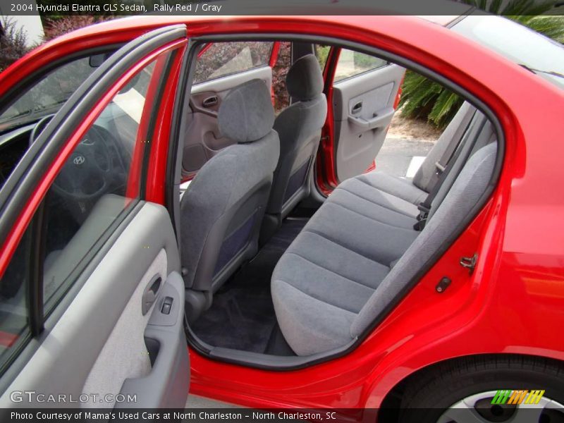 Rally Red / Gray 2004 Hyundai Elantra GLS Sedan