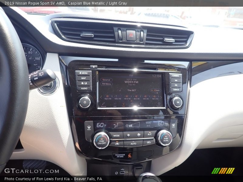 Caspian Blue Metallic / Light Gray 2019 Nissan Rogue Sport SV AWD