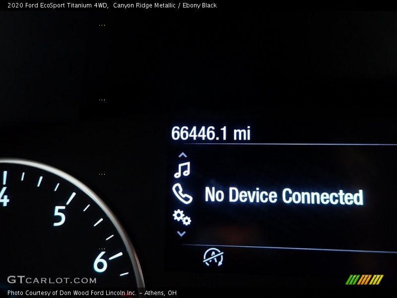 Canyon Ridge Metallic / Ebony Black 2020 Ford EcoSport Titanium 4WD