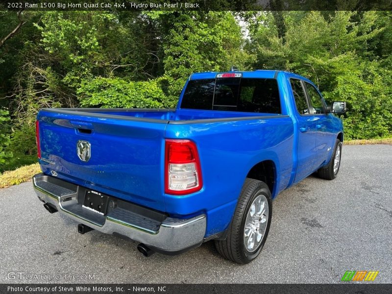 Hydro Blue Pearl / Black 2022 Ram 1500 Big Horn Quad Cab 4x4