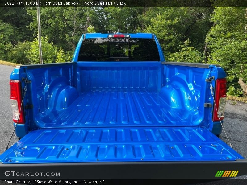 Hydro Blue Pearl / Black 2022 Ram 1500 Big Horn Quad Cab 4x4