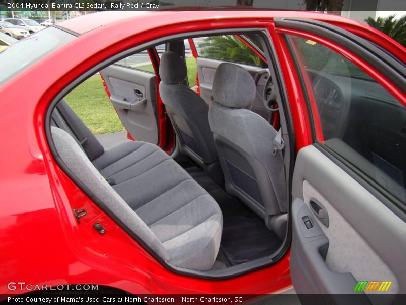 Rally Red / Gray 2004 Hyundai Elantra GLS Sedan