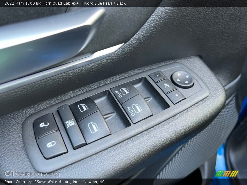 Hydro Blue Pearl / Black 2022 Ram 1500 Big Horn Quad Cab 4x4