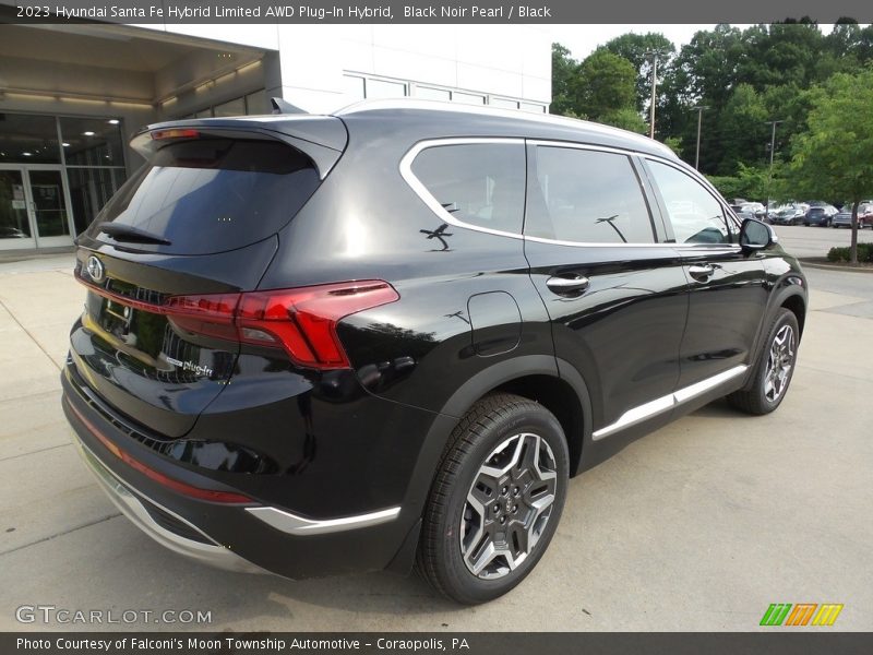 Black Noir Pearl / Black 2023 Hyundai Santa Fe Hybrid Limited AWD Plug-In Hybrid