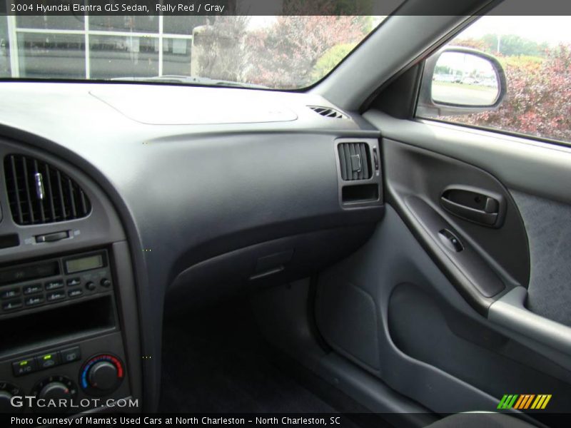 Rally Red / Gray 2004 Hyundai Elantra GLS Sedan