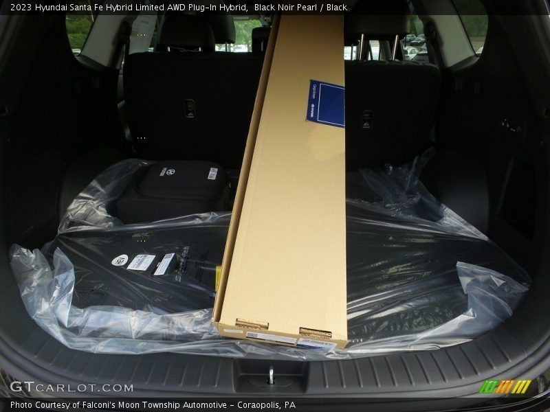 Black Noir Pearl / Black 2023 Hyundai Santa Fe Hybrid Limited AWD Plug-In Hybrid