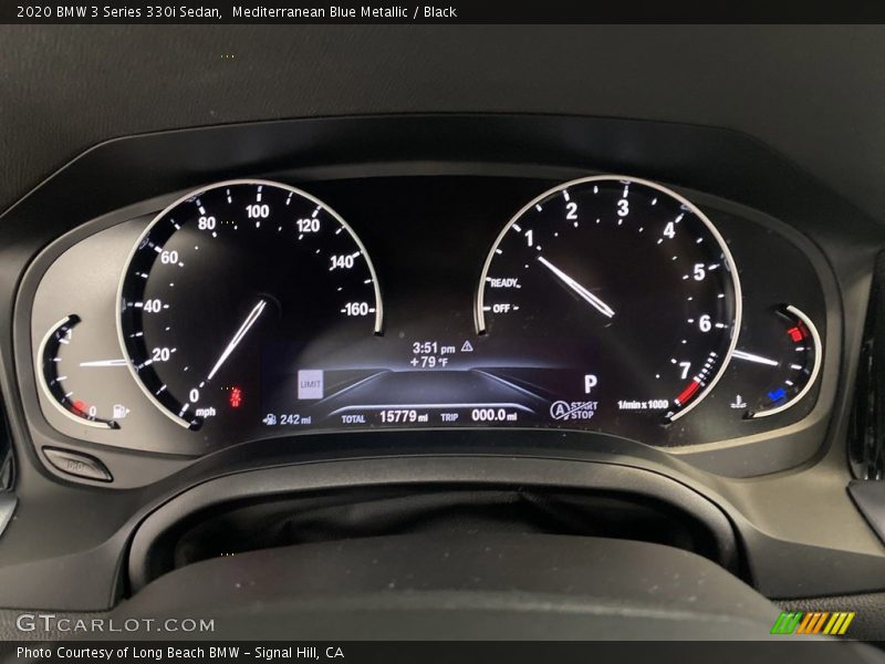 Mediterranean Blue Metallic / Black 2020 BMW 3 Series 330i Sedan