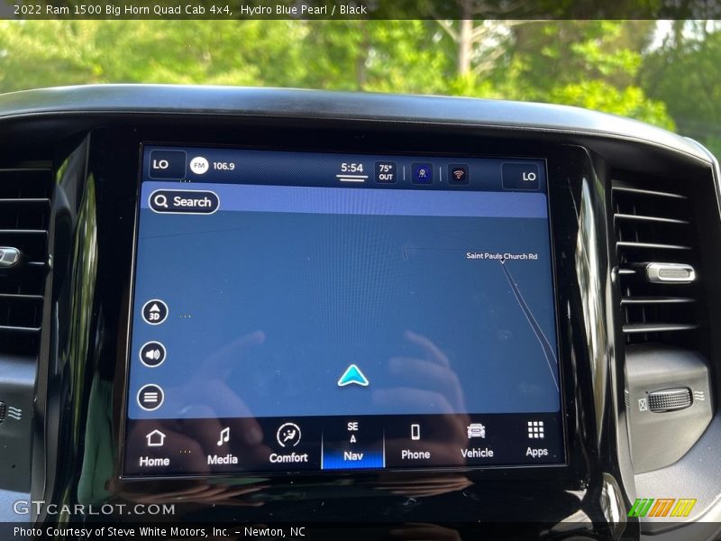 Navigation of 2022 1500 Big Horn Quad Cab 4x4