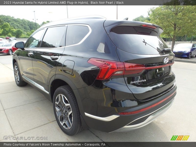 Black Noir Pearl / Black 2023 Hyundai Santa Fe Hybrid Limited AWD Plug-In Hybrid