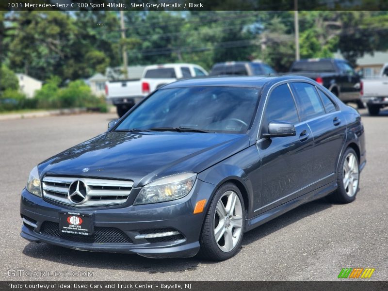 Steel Grey Metallic / Black 2011 Mercedes-Benz C 300 Sport 4Matic