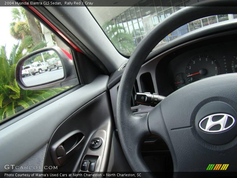 Rally Red / Gray 2004 Hyundai Elantra GLS Sedan