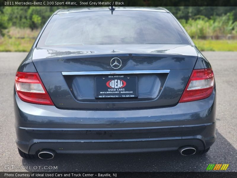 Steel Grey Metallic / Black 2011 Mercedes-Benz C 300 Sport 4Matic