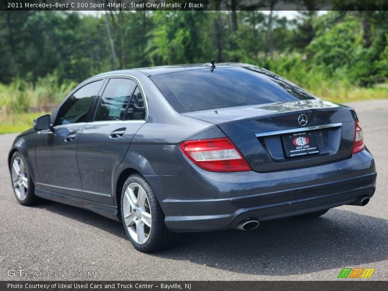 Steel Grey Metallic / Black 2011 Mercedes-Benz C 300 Sport 4Matic