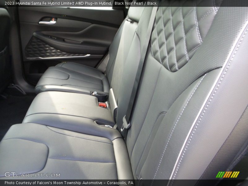 Black Noir Pearl / Black 2023 Hyundai Santa Fe Hybrid Limited AWD Plug-In Hybrid