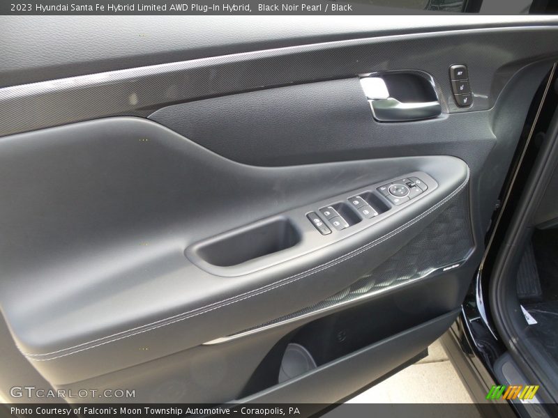 Black Noir Pearl / Black 2023 Hyundai Santa Fe Hybrid Limited AWD Plug-In Hybrid