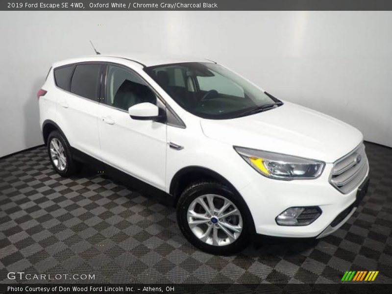 Oxford White / Chromite Gray/Charcoal Black 2019 Ford Escape SE 4WD