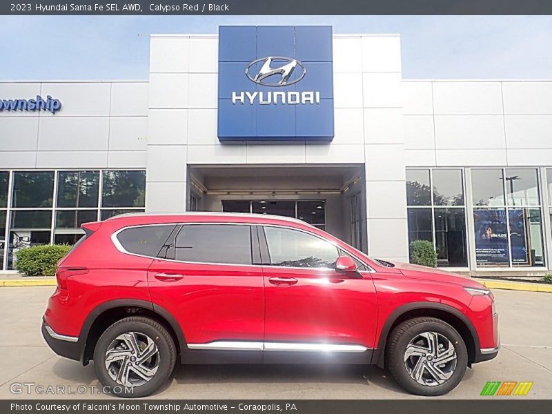Calypso Red / Black 2023 Hyundai Santa Fe SEL AWD