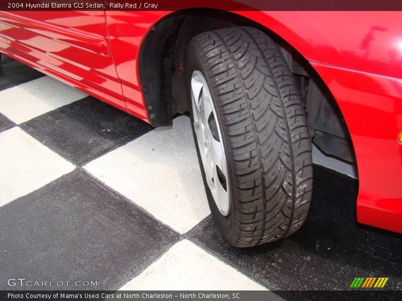 Rally Red / Gray 2004 Hyundai Elantra GLS Sedan