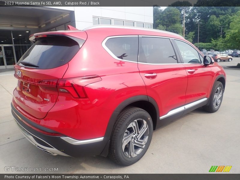 Calypso Red / Black 2023 Hyundai Santa Fe SEL AWD