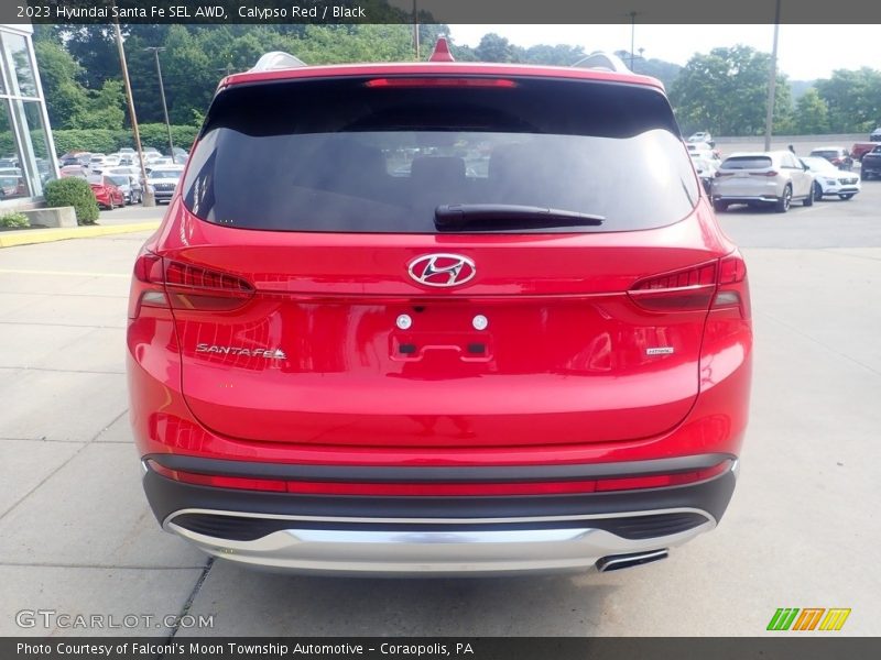 Calypso Red / Black 2023 Hyundai Santa Fe SEL AWD