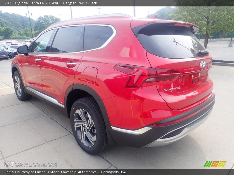 Calypso Red / Black 2023 Hyundai Santa Fe SEL AWD