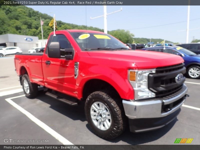 Race Red / Medium Earth Gray 2021 Ford F250 Super Duty XL Regular Cab 4x4