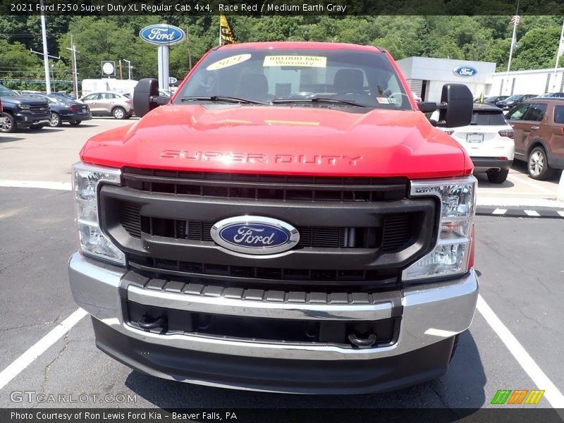 Race Red / Medium Earth Gray 2021 Ford F250 Super Duty XL Regular Cab 4x4