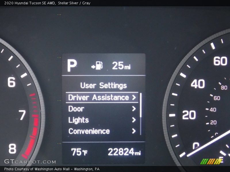 Stellar Silver / Gray 2020 Hyundai Tucson SE AWD