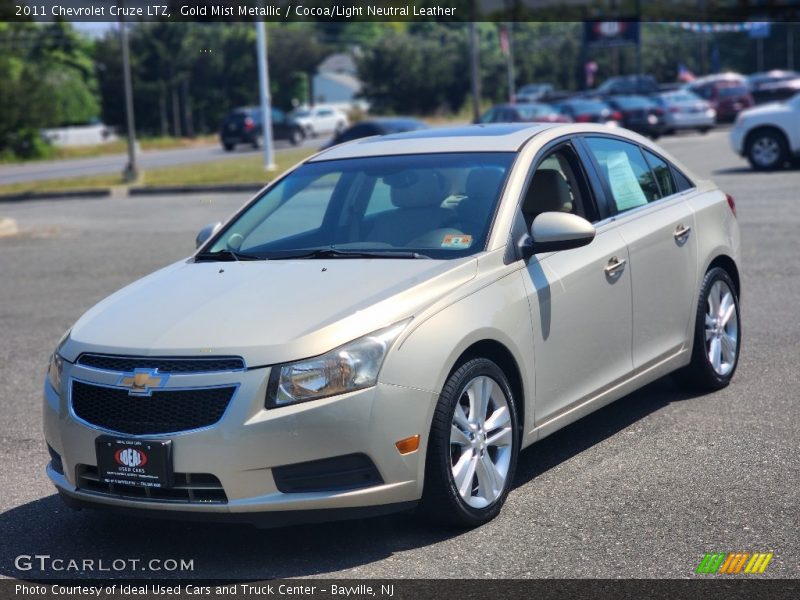 Gold Mist Metallic / Cocoa/Light Neutral Leather 2011 Chevrolet Cruze LTZ