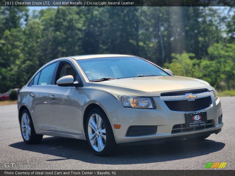Gold Mist Metallic / Cocoa/Light Neutral Leather 2011 Chevrolet Cruze LTZ
