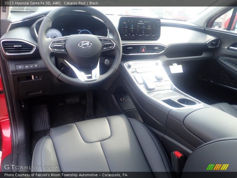 Calypso Red / Black 2023 Hyundai Santa Fe SEL AWD