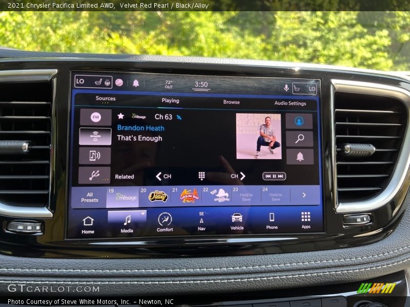 Velvet Red Pearl / Black/Alloy 2021 Chrysler Pacifica Limited AWD