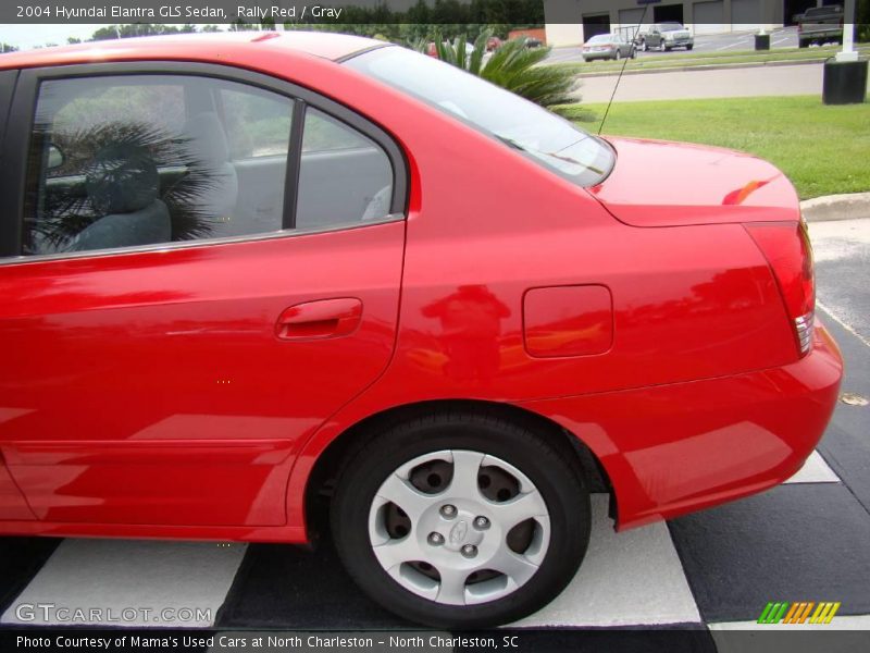 Rally Red / Gray 2004 Hyundai Elantra GLS Sedan
