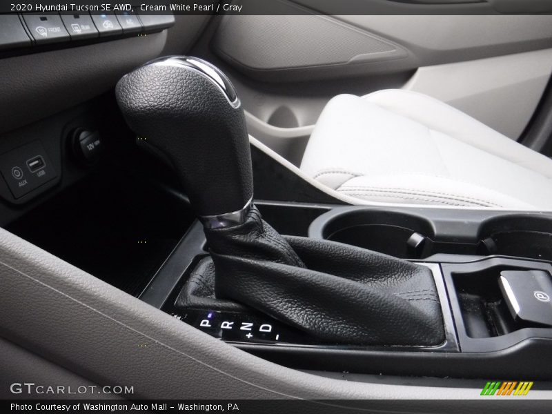 Cream White Pearl / Gray 2020 Hyundai Tucson SE AWD