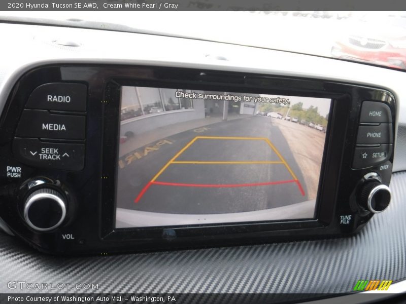 Cream White Pearl / Gray 2020 Hyundai Tucson SE AWD