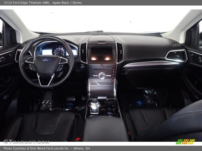 Agate Black / Ebony 2019 Ford Edge Titanium AWD