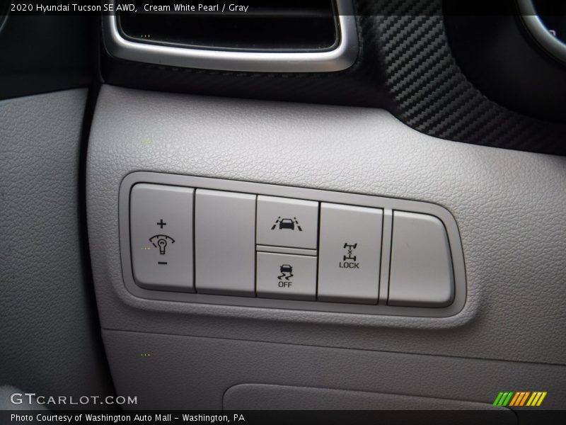 Cream White Pearl / Gray 2020 Hyundai Tucson SE AWD