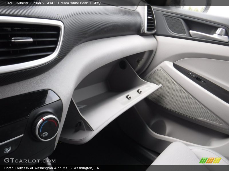 Cream White Pearl / Gray 2020 Hyundai Tucson SE AWD