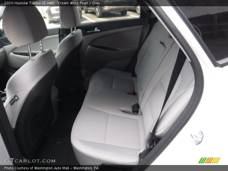 Cream White Pearl / Gray 2020 Hyundai Tucson SE AWD