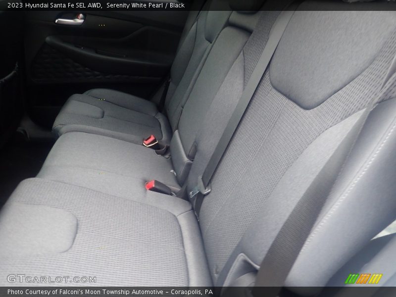 Serenity White Pearl / Black 2023 Hyundai Santa Fe SEL AWD