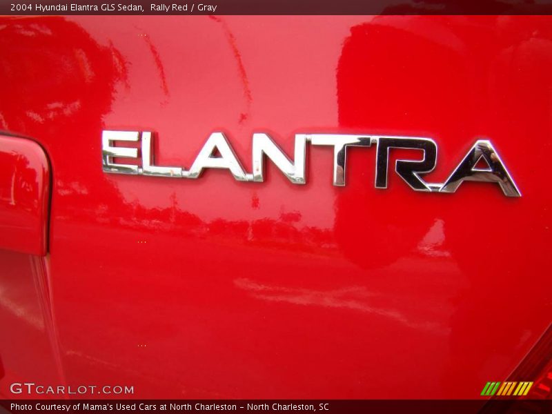 Rally Red / Gray 2004 Hyundai Elantra GLS Sedan