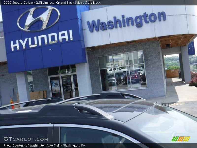 Crystal Black Silica / Slate Black 2020 Subaru Outback 2.5i Limited