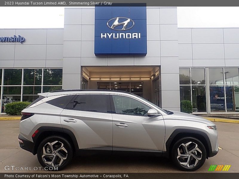 Shimmering Silver / Gray 2023 Hyundai Tucson Limited AWD