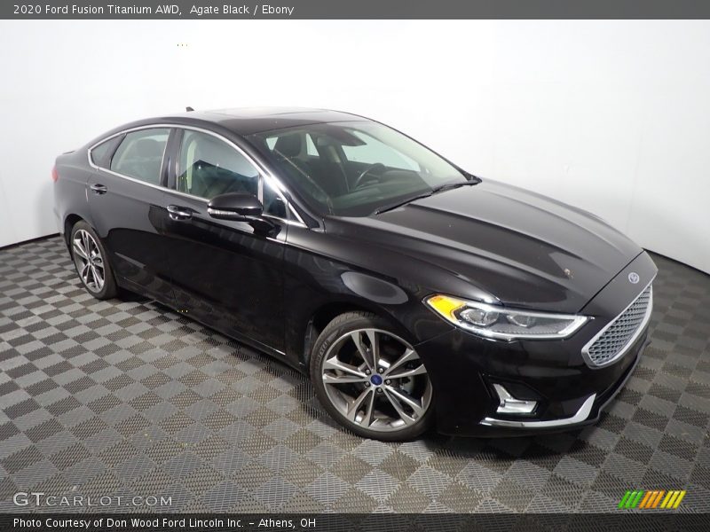 Agate Black / Ebony 2020 Ford Fusion Titanium AWD