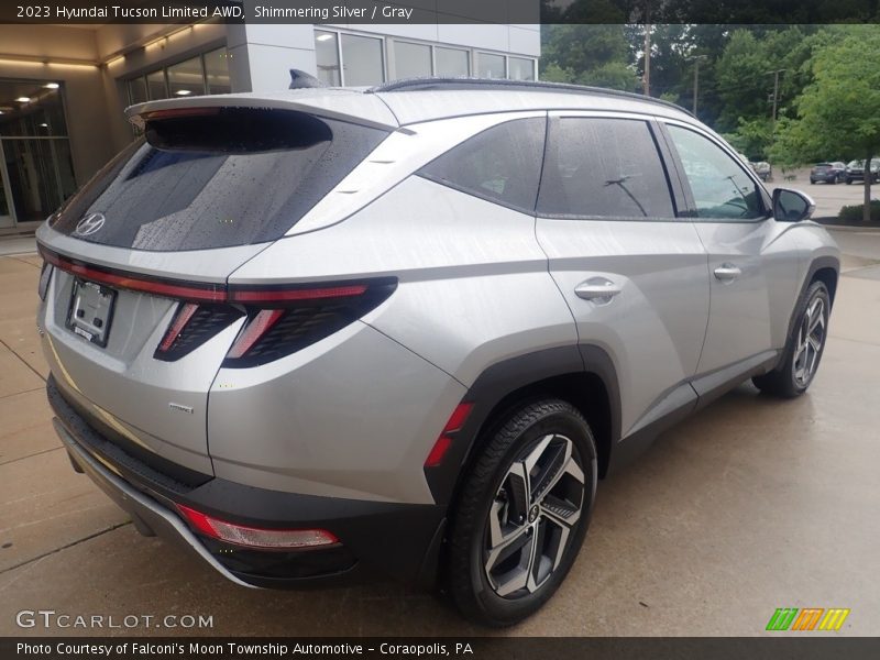 Shimmering Silver / Gray 2023 Hyundai Tucson Limited AWD