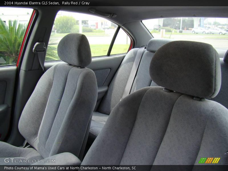 Rally Red / Gray 2004 Hyundai Elantra GLS Sedan