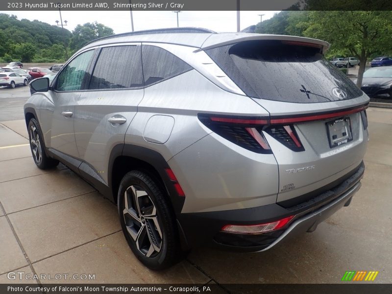 Shimmering Silver / Gray 2023 Hyundai Tucson Limited AWD